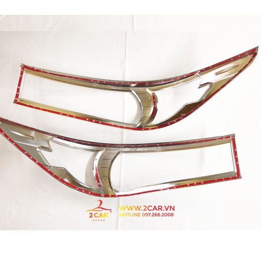 Ốp viền đèn pha, hậu xe Toyota Innova 2017 2018 2019 2020 2021 2022 2023 mạ crom cao cấp - Hình ảnh 5