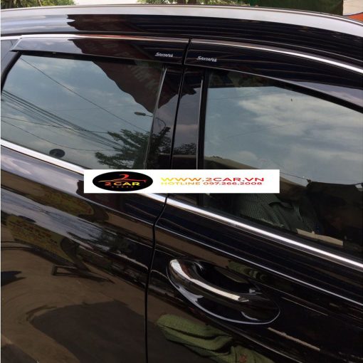 Vè che mưa xe Hyundai Santafe 2016- 2017- 2018- 2019- 2020- 2021- 2022-2023 chỉ mạ Crom (hàng cao cấp) - Hình ảnh 5