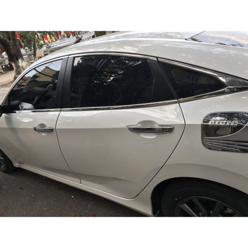 Ốp Nắp Bình Xăng Xe Honda Civic 2016 - 2021 mạ crom cao cấp - Hình ảnh 6