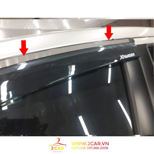Vè che mưa xe Mitsubishi Xpander/ Xpander Cross 2018- 2020, 2021, 2022, 2023 chỉ mạ Crom cao cấp - Hình ảnh 7