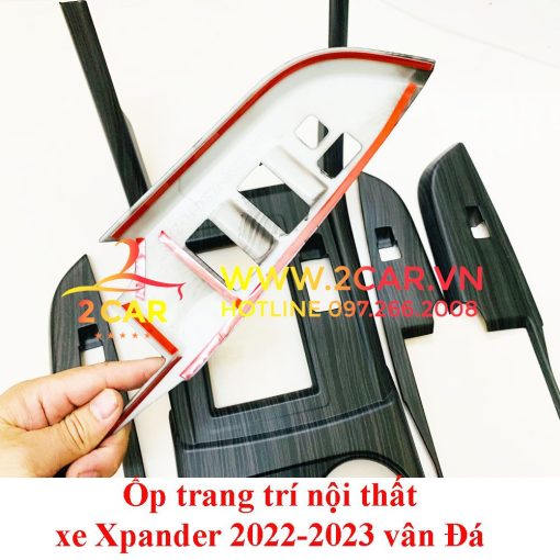 Ốp Nội Thất vân Đá xe Xpander 2022- 2023- Mẫu nhựa cao cấp - có đủ bản phanh cơ và phanh điện tử - Hình ảnh 7