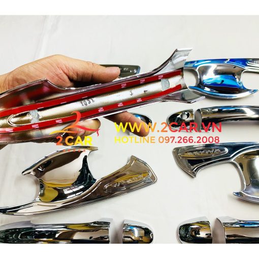Ốp Tay Nắm, Hõm Cửa Xe Innova 2017- 2021, 2022, 2023, 2024 Mạ Crom siêu đẹp - Hình ảnh 6