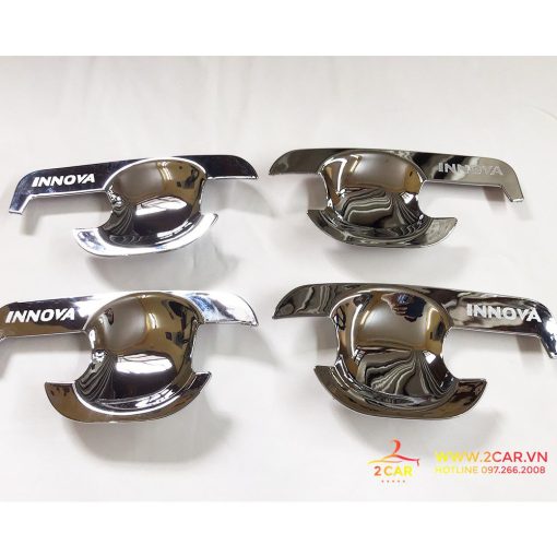 Ốp tay nắm, hõm cửa xe Toyota Innova 2006 2007 2008 2009 2010 2011 2012 2013 2014 2015 MẠ CROM cao cấp - Hình ảnh 4
