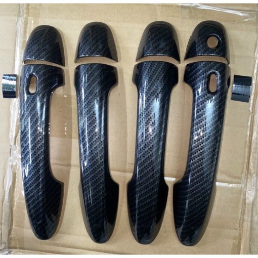 Ốp tay nắm, hõm cửa CARBON xe Fortuner 2017 2018 2019 2020 2021 2022 2023 vân cacbon hàng đẹp - Hình ảnh 6