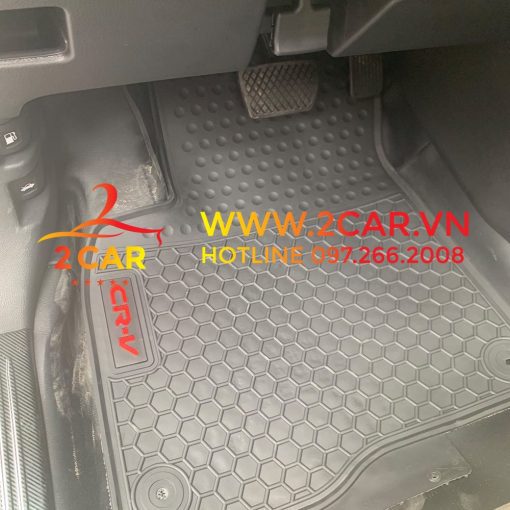 Thảm lót sàn cao su xe Honda CRV 2018- 2023 không mùi, dễ vệ sinh - Ảnh 6