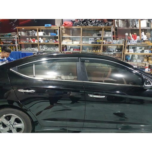Vè che mưa xe Huyndai Elantra 2016 - 2021 chỉ mạ crom cao cấp- Giá 1 bộ - Hình ảnh 7