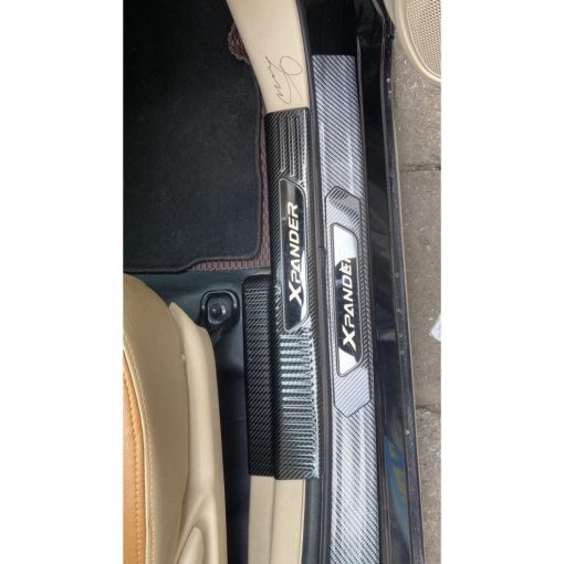 ỐP BẬC CỬA, NẸP BƯỚC CHÂN TRONG NGOÀI CARBON XE MITSUBISHI XPANDER VÂN CACBON 2018 - 2021 - 2022 hàng cao cấp - Hình ảnh 8