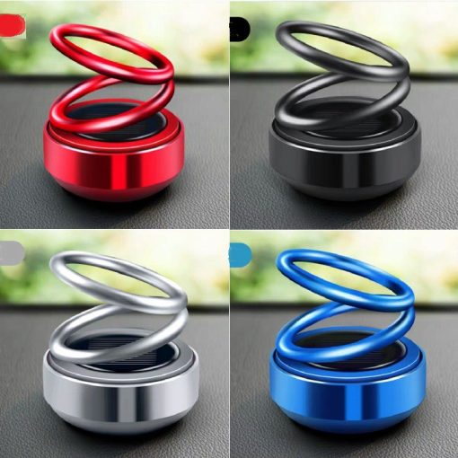 Khử mùi ô tô,Vòng xoay vô cực sáp thơm khử mùi cho ô tô tự quay bằng năng lượng mặt trời - Hình ảnh 5