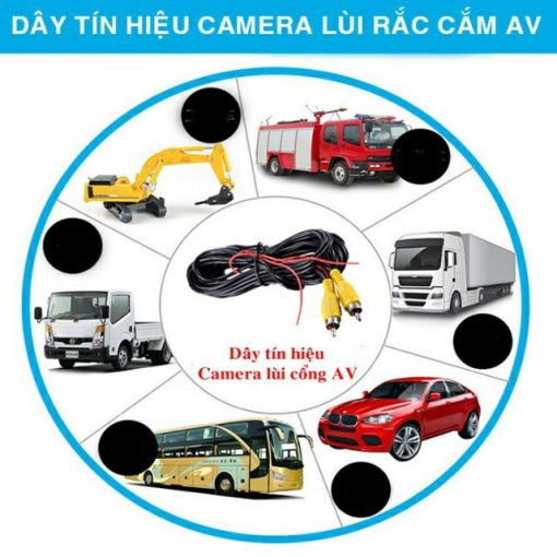 Dây tín hiệu camera lùi cho xe ô tô, xe tải độ dài 6m, 10m, 15m - Hình ảnh 7