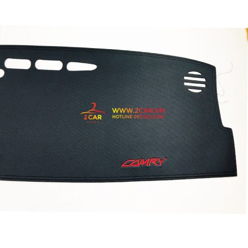 Thảm Taplo Da Carbon Xe Camry 2012-2022, chống nóng tốt, chống trơn trượt, vừa khít theo xe - Hình ảnh 5
