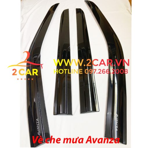 Vè che mưa xe Toyota Avanza 2022 - 2023 Hàng nhựa đen dày cao cấp