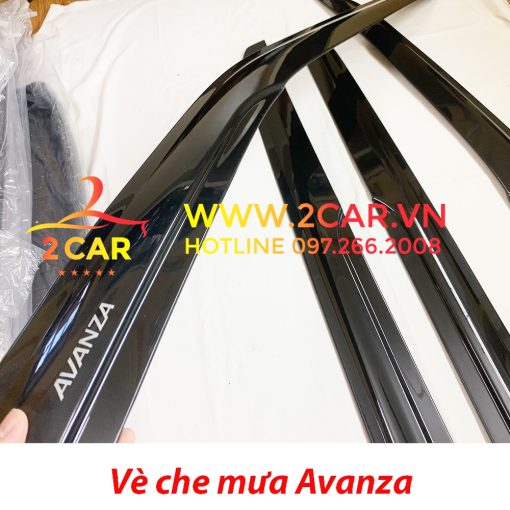 Vè che mưa xe Toyota Avanza 2022 - 2023 Hàng nhựa đen dày cao cấp - Hình ảnh 4