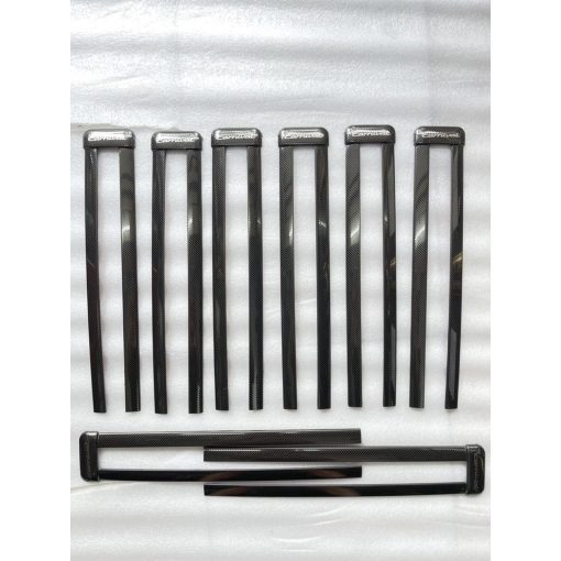 Ốp bảo vệ đường ray trượt ghế carbon cho xe Kia Carnival 2021- 2022- vân cacbon cao cấp - Hình ảnh 8