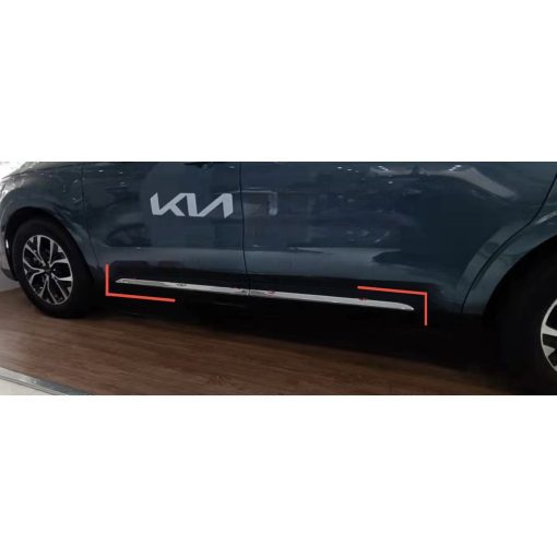 Ốp nẹp sườn, ốp sườn hông xe Kia Carnival 2021- 2022 Hàng inox cao cấp - Hình ảnh 3