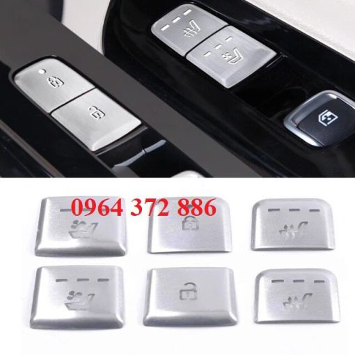 Bộ ốp nút điều khiển trong xe KIA Carnival 2021 - 2022 Full bộ 28 chi tiết nút nhôm mờ hàng xịn, start stop, ốp nội thất - Hình ảnh 4