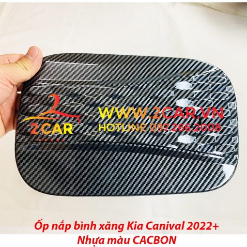 Ốp bậc cửa, nẹp bước chân trong ngoài xe KIA Carnival 2021 - 2022 vân cacbon cao cấp ( Tặng kèm keo 3M) - Hình ảnh 9