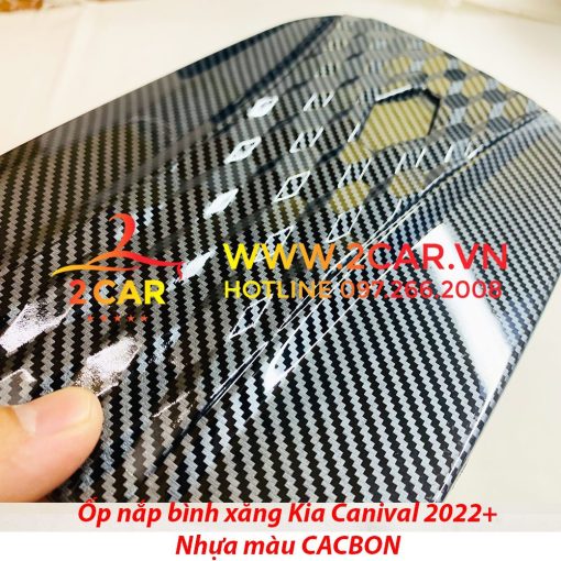 Ốp bậc cửa, nẹp bước chân trong ngoài xe KIA Carnival 2021 - 2022 vân cacbon cao cấp ( Tặng kèm keo 3M) - Hình ảnh 10