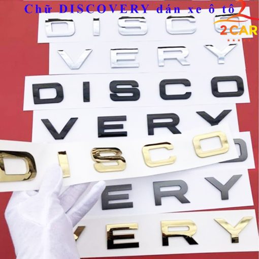 Tem chữ Discovery dán xe, đề can discovery 3D nổi dán xe ô tô