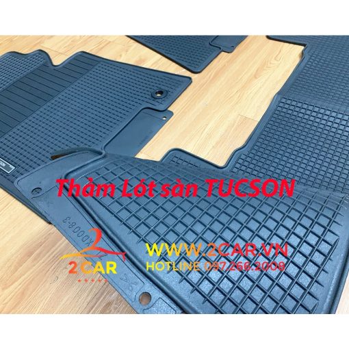 Thảm lót sàn PVC cao cấp theo xe Hyundai Tucson 2016-2021 Hàng loại 1 HCAR - Hình ảnh 2
