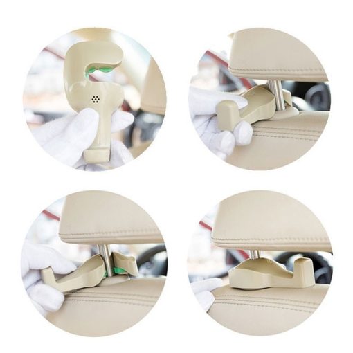 MÓC TREO ĐỒ TRÊN Ô TÔ, XE HƠI, GẮN SAU TỰA ĐẦU GHẾ ( Giá 1 cặp ) - Hình ảnh 3