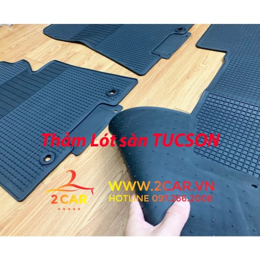 Thảm lót sàn PVC cao cấp theo xe Hyundai Tucson 2016-2021 Hàng loại 1 HCAR - Hình ảnh 3