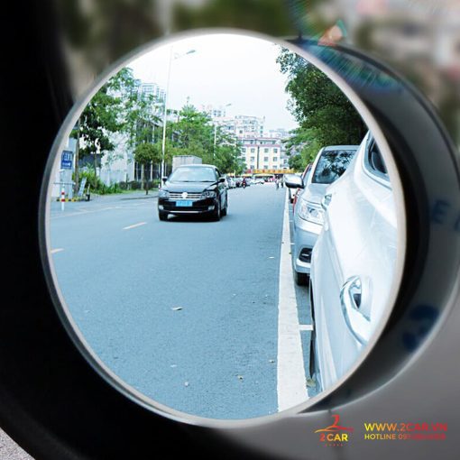 Gương cầu lồi xoay 360 độ, gắn gương chiếu hậu XOÁ ĐIỂM MÙ cho xe ô tô- 1 bộ 2 chiếc - Hình ảnh 4
