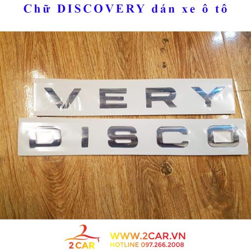 Tem chữ Discovery dán xe, đề can discovery 3D nổi dán xe ô tô - Hình ảnh 3