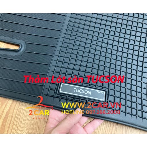Thảm lót sàn PVC cao cấp theo xe Hyundai Tucson 2016-2021 Hàng loại 1 HCAR - Hình ảnh 4