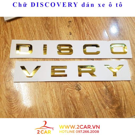 Tem chữ Discovery dán xe, đề can discovery 3D nổi dán xe ô tô - Hình ảnh 4