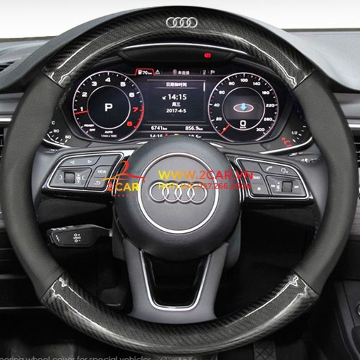 Bọc vô lăng carbon xe NISSAN Sunny, Navara, Terra, Teana, X Trail, Altima vân cacbon cao cấp - Hình ảnh 3