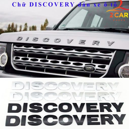 Tem chữ Discovery dán xe, đề can discovery 3D nổi dán xe ô tô - Hình ảnh 5