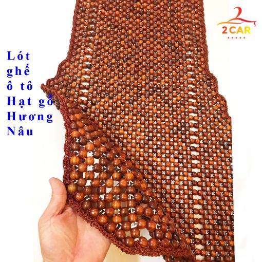 Lót ghế gỗ ô tô hạt gỗ Hương Nâu cao cấp có đan viền cao cấp nhất - Hình ảnh 8