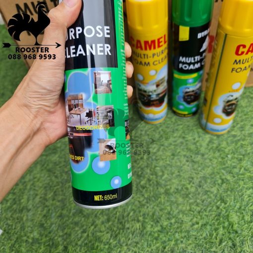 Chai xịt Foam Cleaner Dyramid, vệ sinh nội thất trong xe ô tô và gia đình - Hình ảnh 9