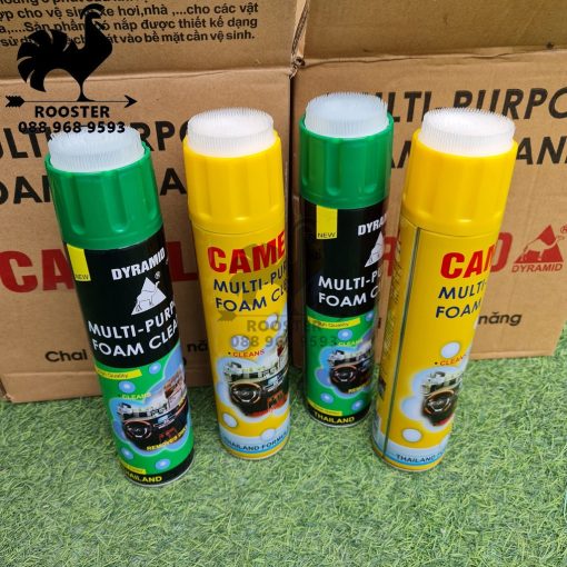Chai xịt Foam Cleaner Dyramid, vệ sinh nội thất trong xe ô tô và gia đình - Hình ảnh 10