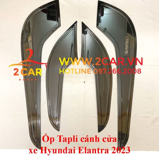 Ốp Tapli, màng loa cánh cửa Xe Elantra 2022, 2023, mẫu Titan cao cấp, sang trọng