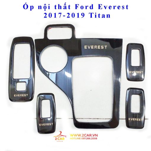 Ốp nội thất xe Ford Everest 2017- 2018- 2019- 2020- 2021 vân Titan cao cấp