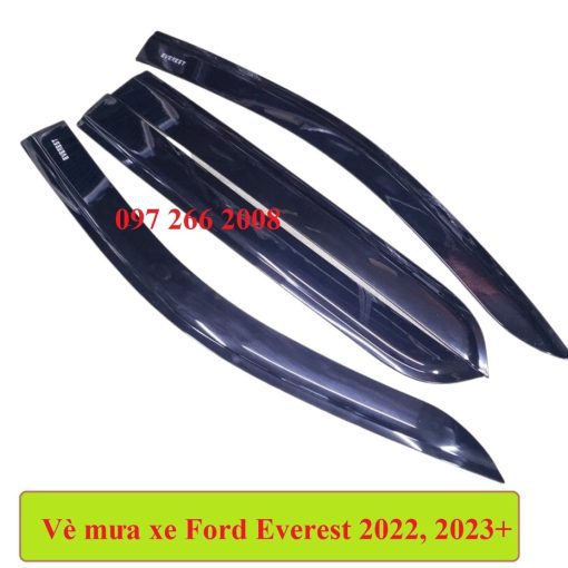 Vè che mưa xe Ford Everest 2023 2022 nhựa đen CAO CẤP ( form mới nhất)