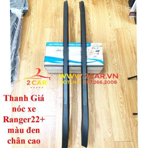 Thanh giá nóc xe Ford Ranger 2022, 2023 Màu đen, trắng chân cao 2022 mới nhất