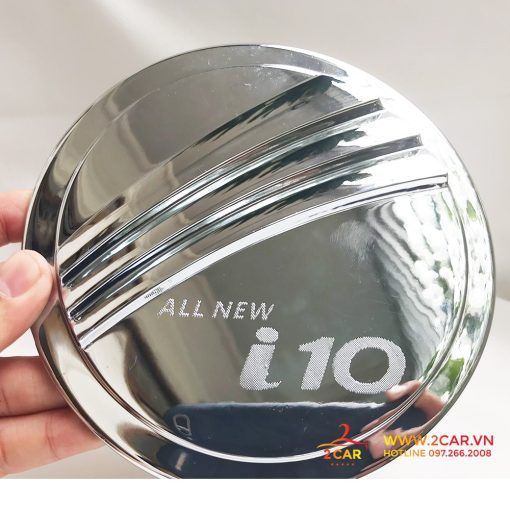 Ốp Nắp Bình Xăng Xe Hyundai i10 Sedan 2014 - 2020 mạ crom cao cấp