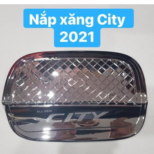 Ốp Nắp Bình Xăng xe Honda City 2021- 2022 Mạ Crom Cao Cấp