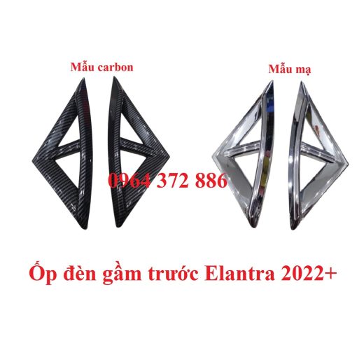 Ốp viền đèn gầm trước xe Huyndai Elantra đời 2022- 2023 form Mới Nhất