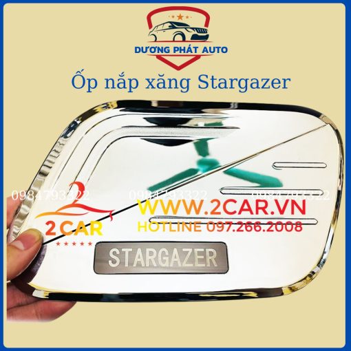 Ốp nắp bình bình xăng xe Stargazer 2022- 2023 mạ crom cao cấp - Hình ảnh 2