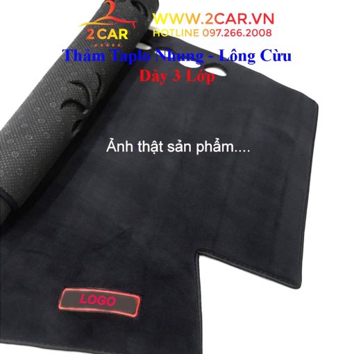 Thảm Taplo Nhung xe Mitsubishi Pajero Sport 2016-2023 - Hình ảnh 3
