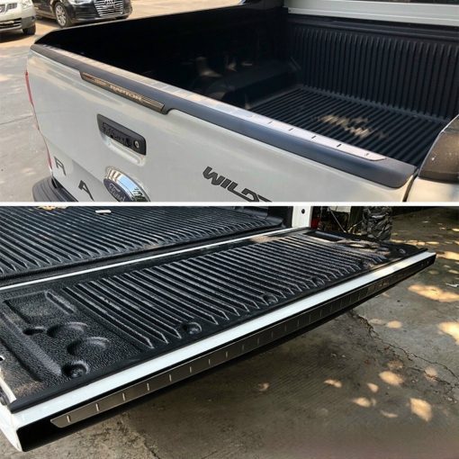 Ốp nắp viền thùng, Thanh ốp bửng cốp xe Ranger, Navara 2016- 2023, Hilux, Triton 2020, nhựa đen cao cấp - Hình ảnh 2