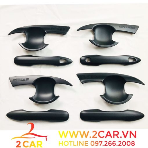 Ốp tay nắm + hõm cửa xe Toyota Cross 2020- 2021- 2022 nhựa đen cao cấp - Hình ảnh 3