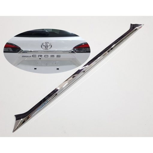 Ốp tay mở cốp, viền cốp sau màu trăng xe Toyota Corolla Cross 2020 - 2021- 2022 - Hình ảnh 3