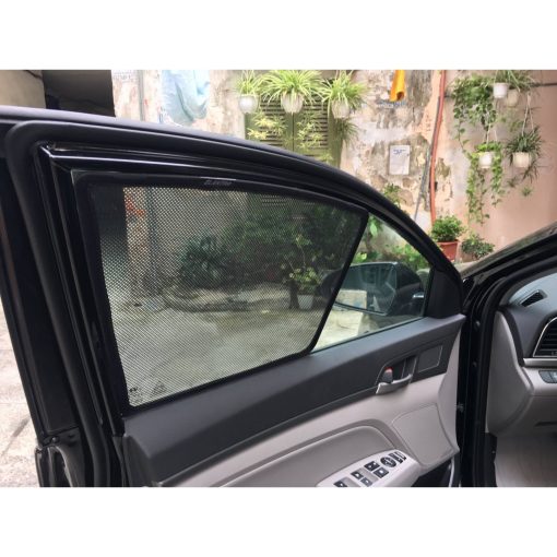 Rèm che nắng xe Huyndai Elantra đời 2022, 2023, 2016 - 2021- Giá 1 bộ có nam châm hít, vừa khít xe - Hình ảnh 2