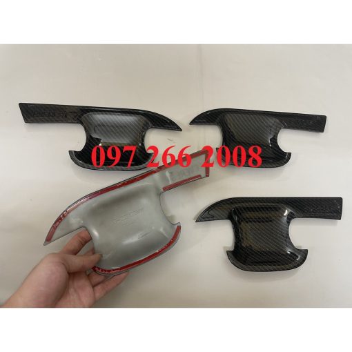 Ốp tay nắm, hõm cửa CARBON xe Ford Everest 2022- 2023 vân cacbon cao cấp - Hình ảnh 3