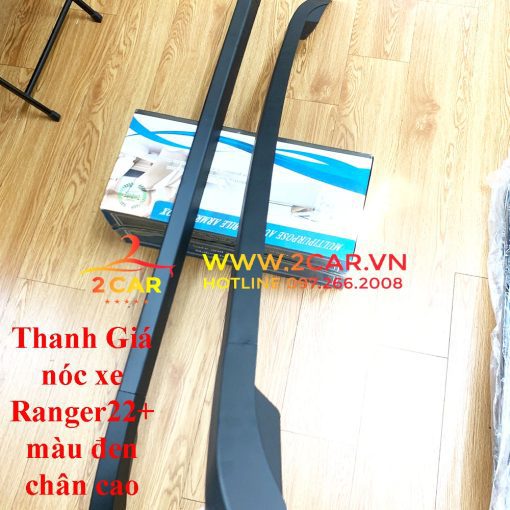 Thanh giá nóc xe Ford Ranger 2022, 2023 Màu đen, trắng chân cao 2022 mới nhất - Hình ảnh 3