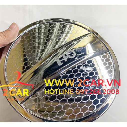 Ốp Nắp Bình Xăng Xe Hyundai i10 Hatback đời 2014-2020 mạ crom cao cấp - Hình ảnh 3